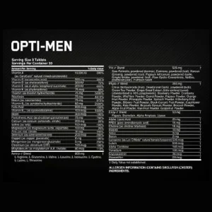 Multivitamínico Opti-Men Optimum Nutrition | Para Hombres | VitaFitMarket
