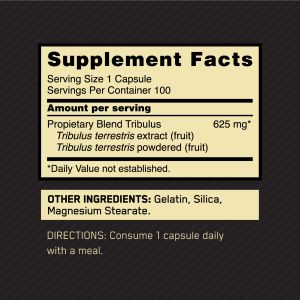 Tribulus Terrestris 625mg Optimum Nutrition | Soporte Natural | VitaFitMarket